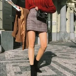 YesStyle Skirts Retro Aline Plaid Mini Skirt Poshmark